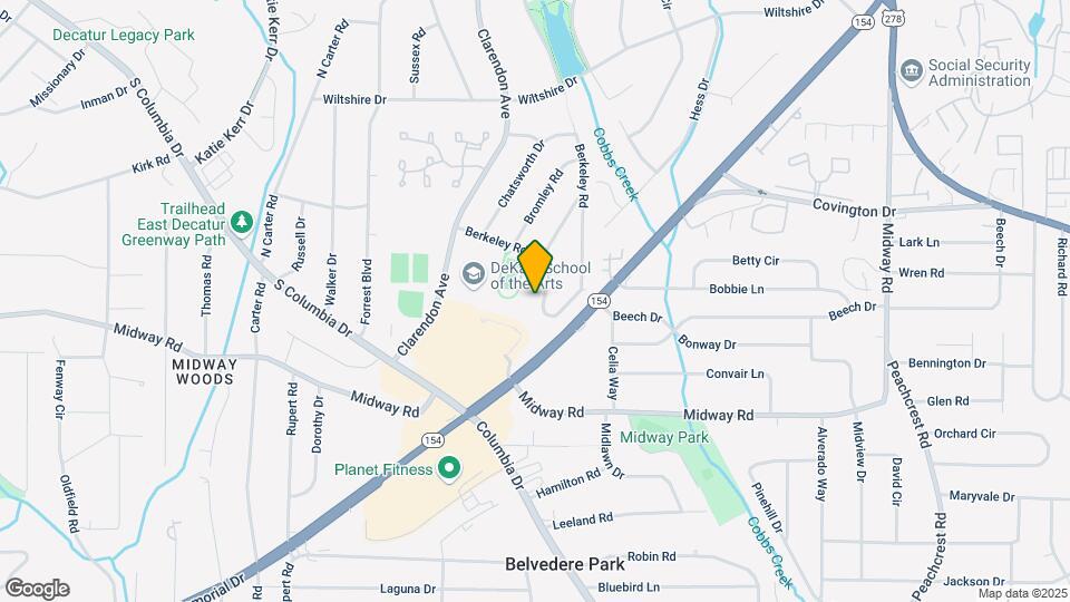 1272 Berkeley Road Map and Location Details