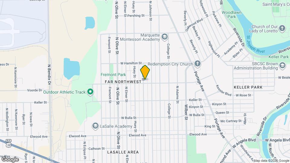 1802 O Brien St Map and Location Details