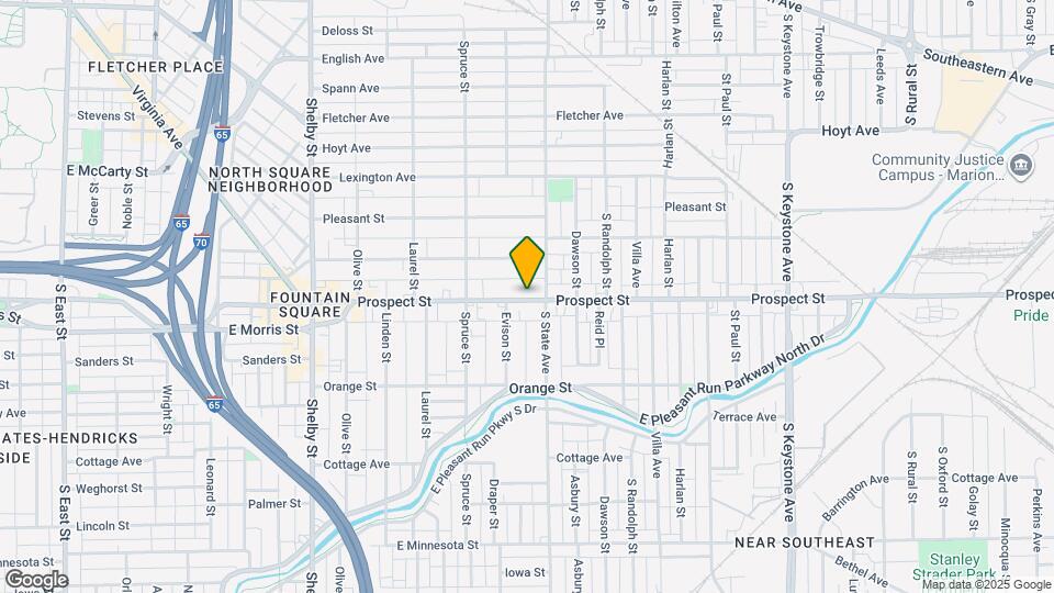 1624 Prospect St Map and Location Details