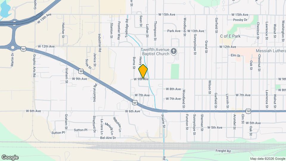 2313 W 9th Ave Mapa y Detalles de la Ubicación