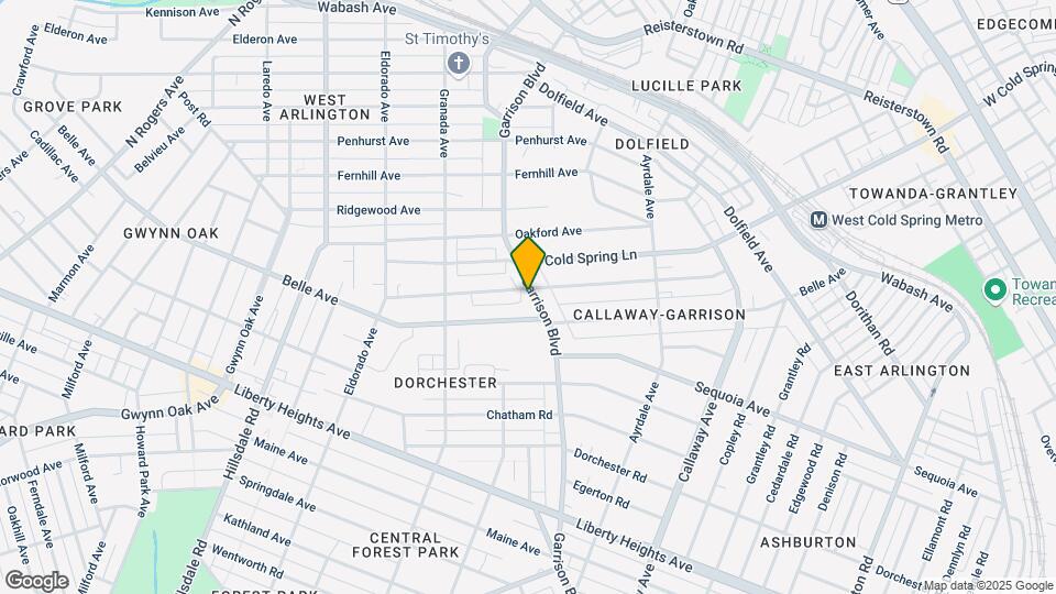 3914 Garrison Blvd, Unit 2 Mapa y Detalles de la Ubicación