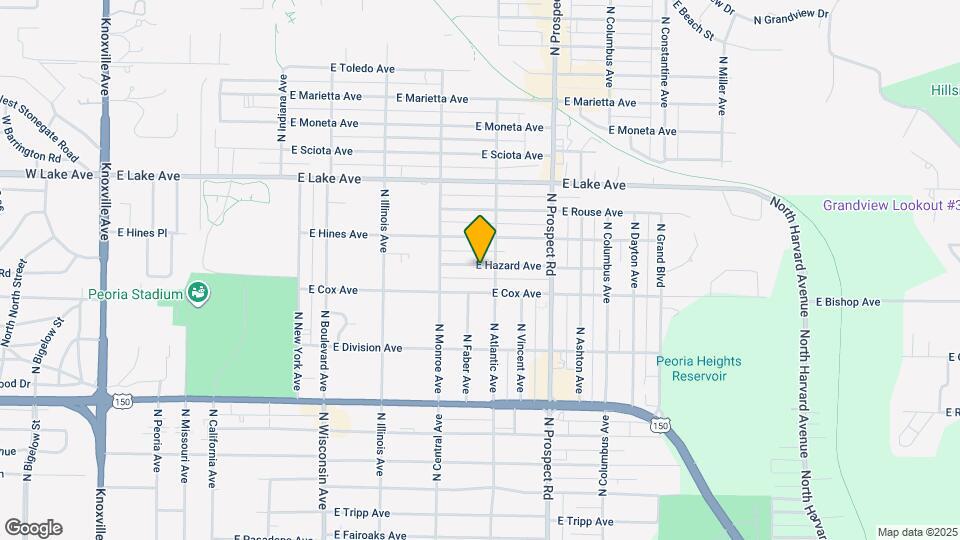 1108 E Hazard Ave Map and Location Details