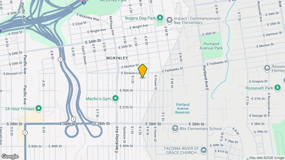 3577 E J St Mapa y Detalles de la Ubicación