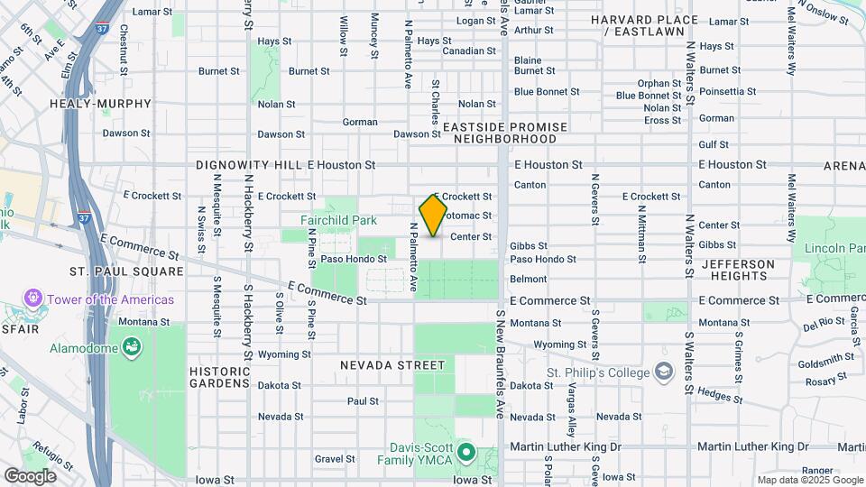1016 Center St Map and Location Details