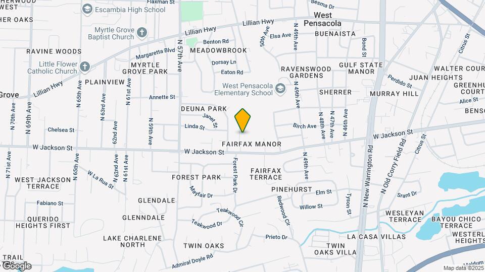 606 Edgecliff Dr Map and Location Details