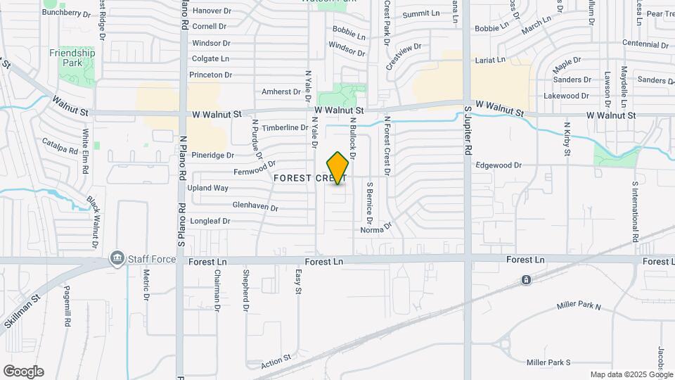 3933 Upland Way Map and Location Details