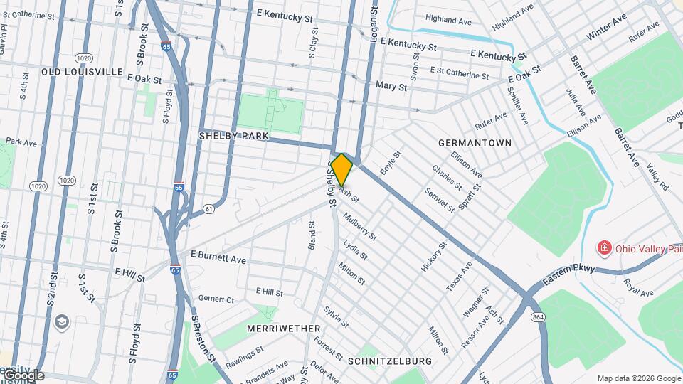 816 Ash St. Map and Location Details