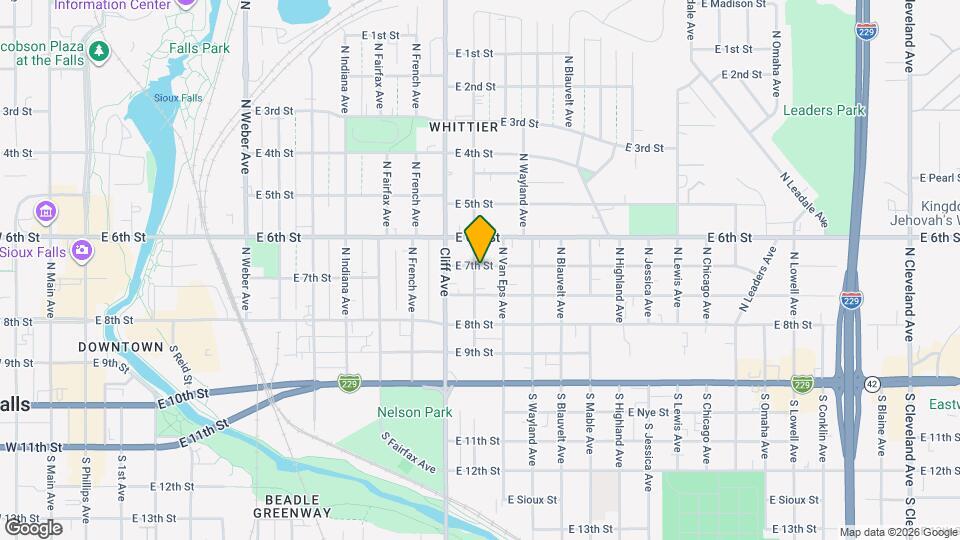 316 N Sherman Ave Mapa y Detalles de la Ubicación