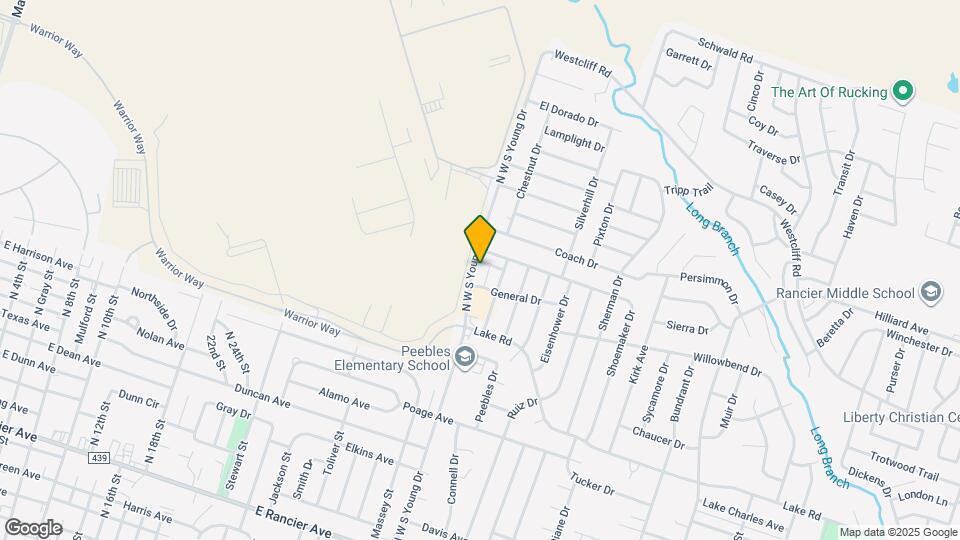 2106 N W S Young Dr Map and Location Details