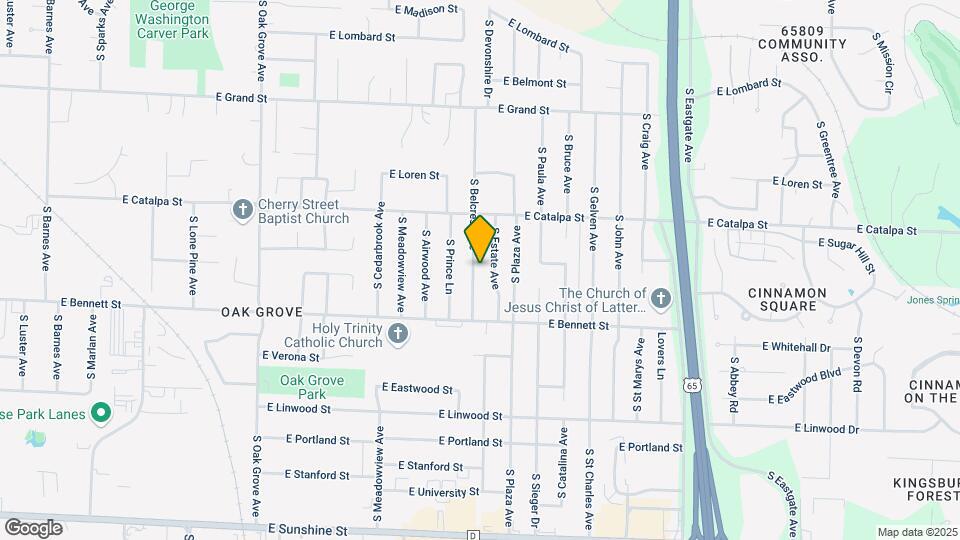 1304 S Belcrest Ave Map and Location Details
