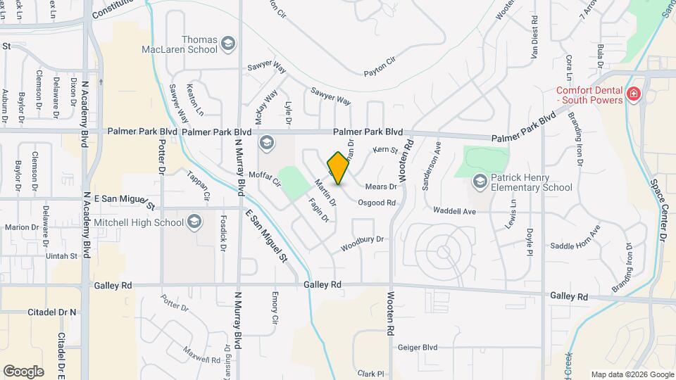 1306 Osgood Rd Map and Location Details