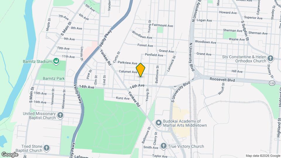 1209 Grove St Map and Location Details