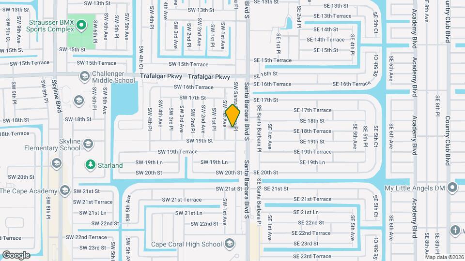 1818 SW Santa Barbara Pl Map and Location Details