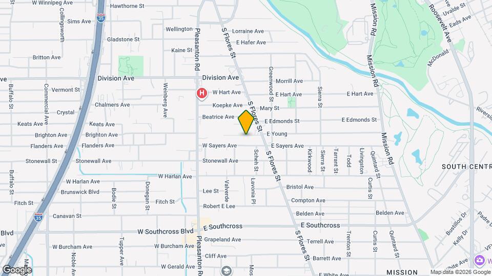 116 W Young Map and Location Details