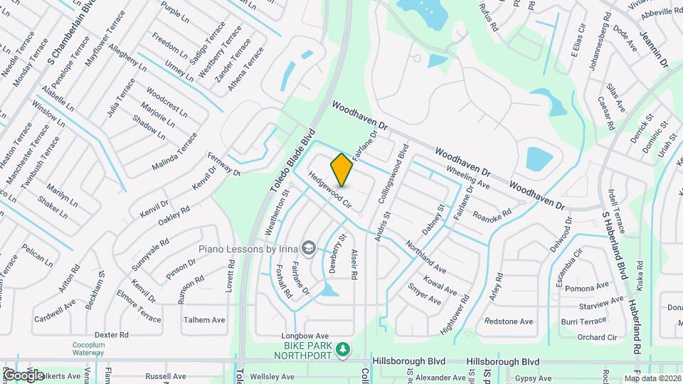 1401 Hedgewood Cir Map and Location Details