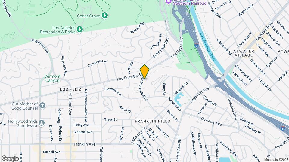 3334-3338 Griffith Park Blvd Map and Location Details