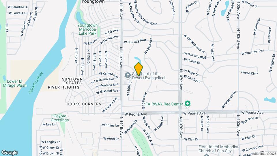 11025 N Madison Dr Map and Location Details