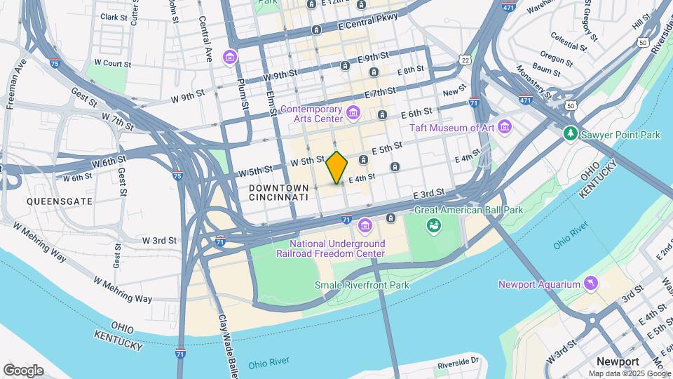 1 W 4th St Map and Location Details