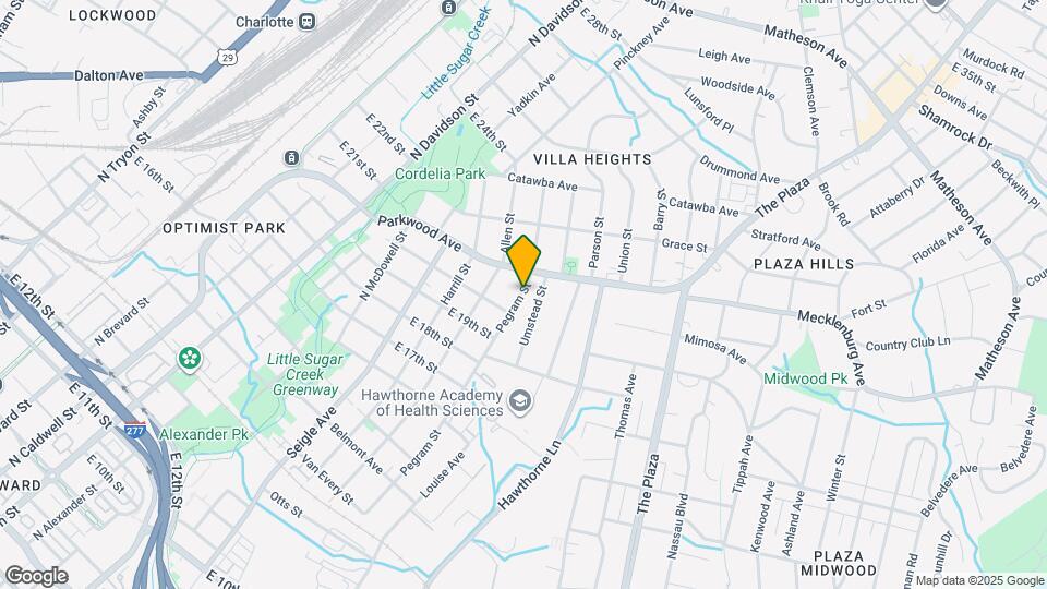 1712 Pegram St Map and Location Details