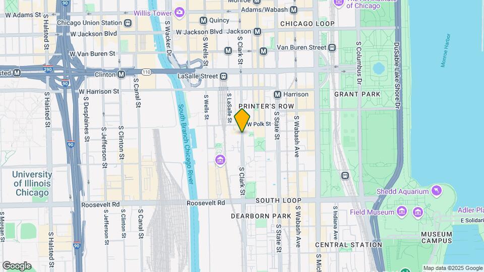 915 S Clark St Map and Location Details