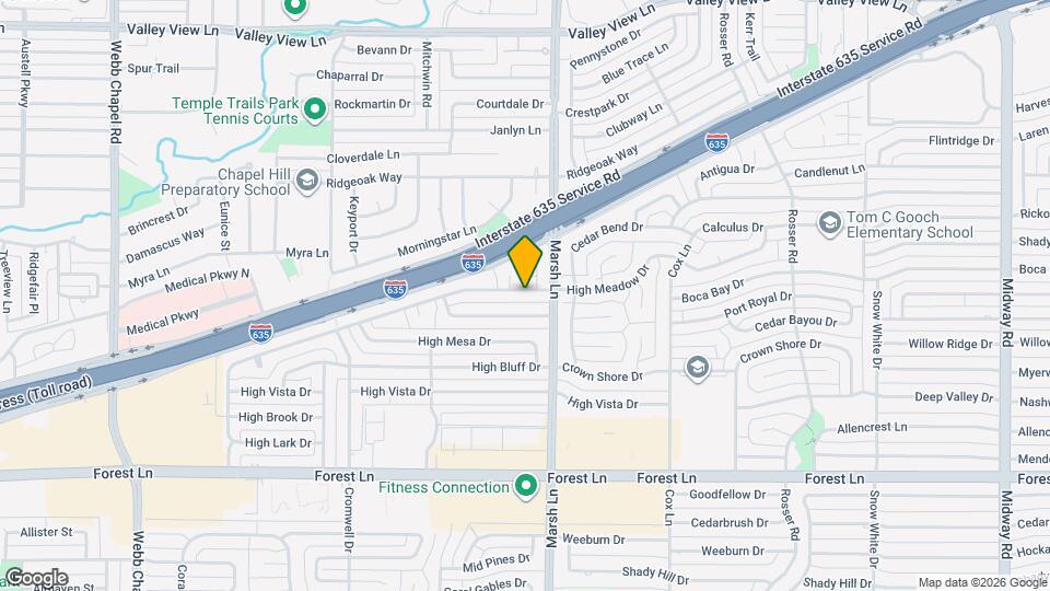12372 High Meadow Dr Map and Location Details