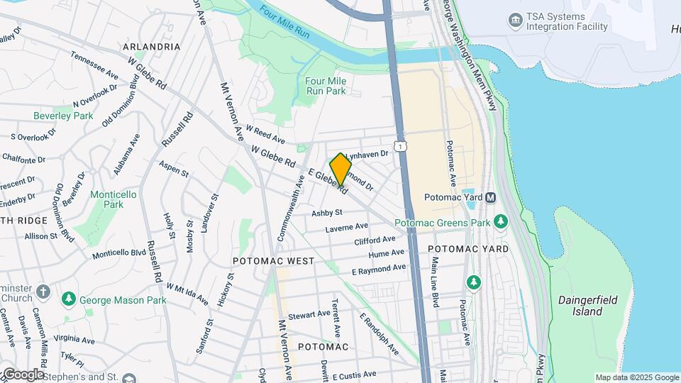 113 E Glebe Rd-Unit -C Map and Location Details