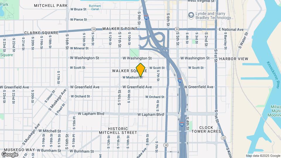 837 W Madison St Map and Location Details