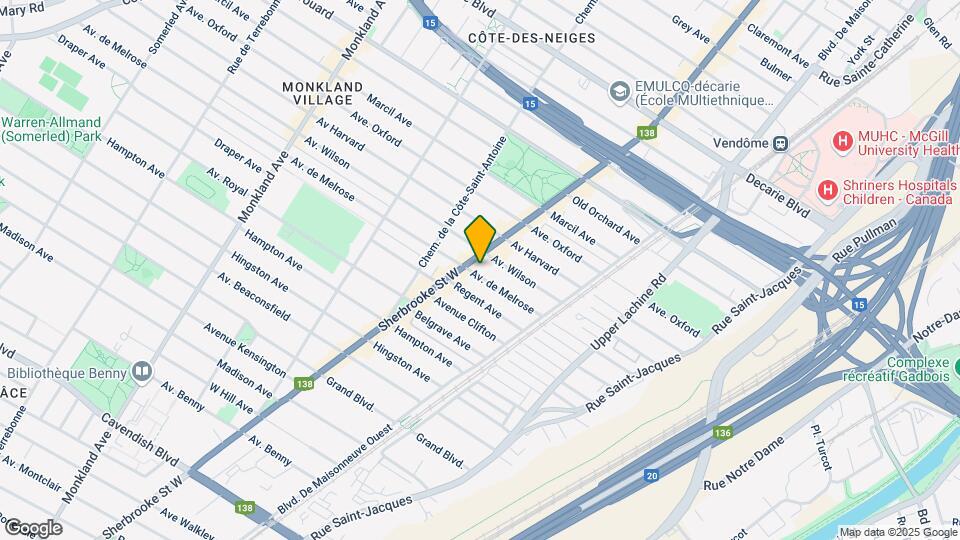 2349 De Melrose Av Map and Location Details
