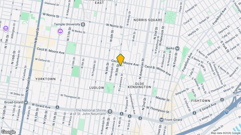 Avenue V Mapa y Detalles de la Ubicación