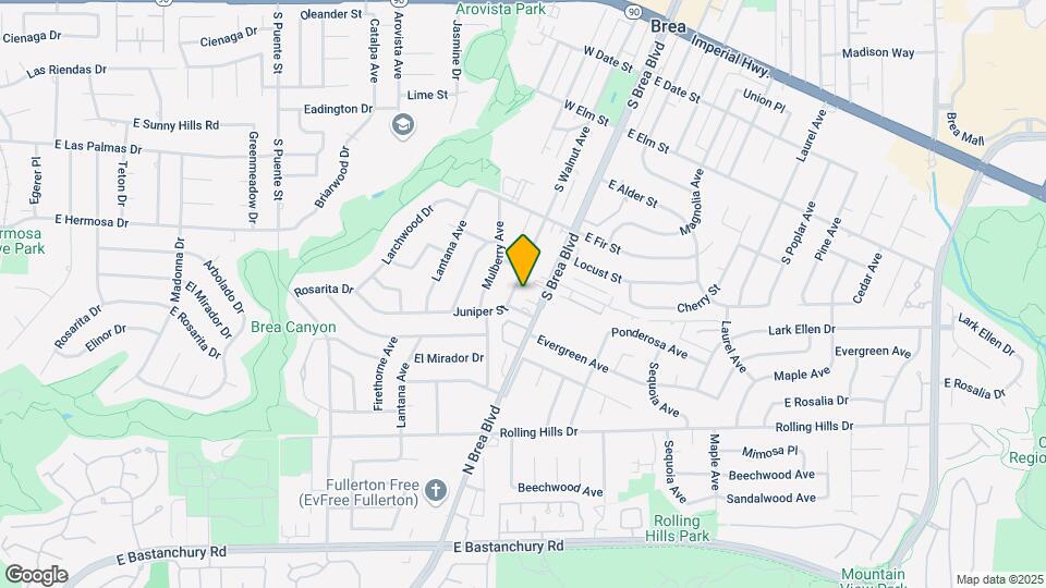 820 S Walnut Ave Map and Location Details