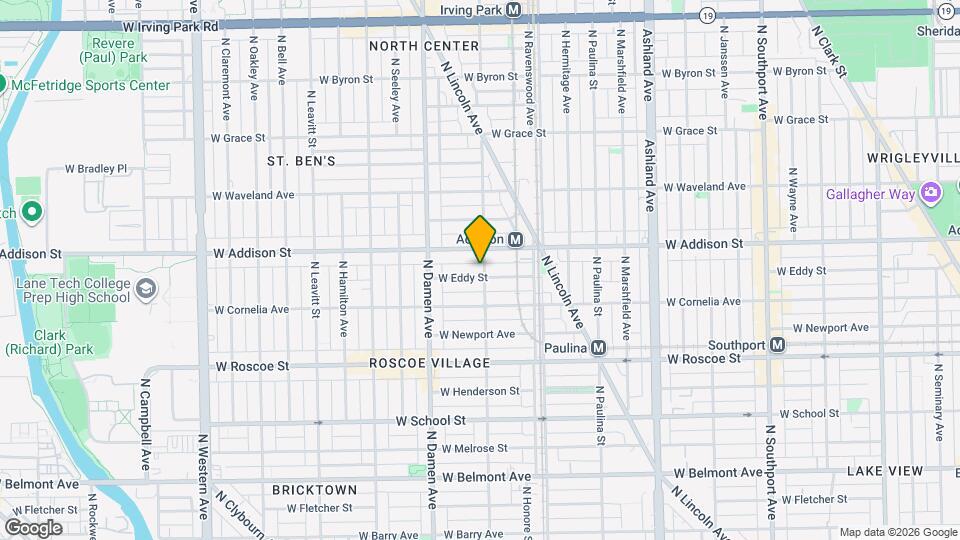 3536 N Wolcott Ave Map and Location Details