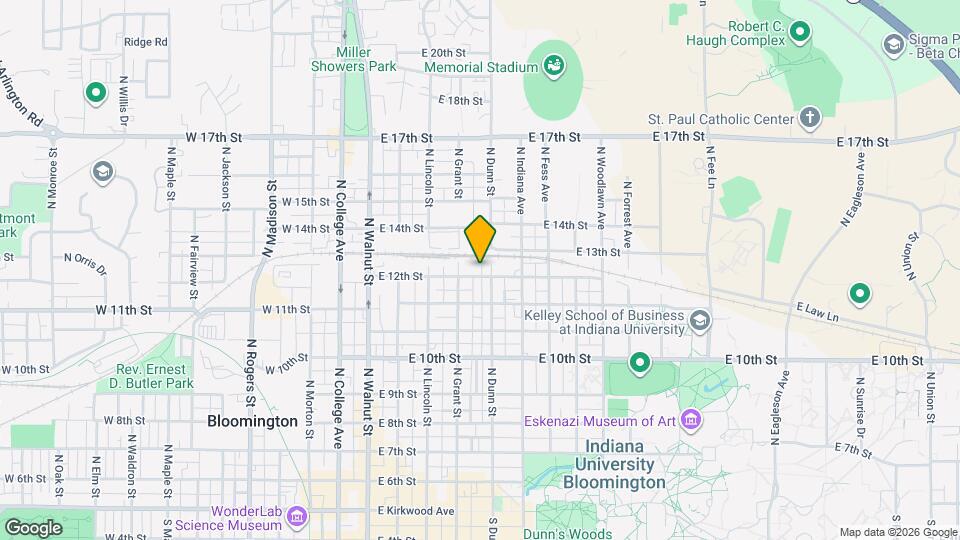 419 E 12th St Map and Location Details