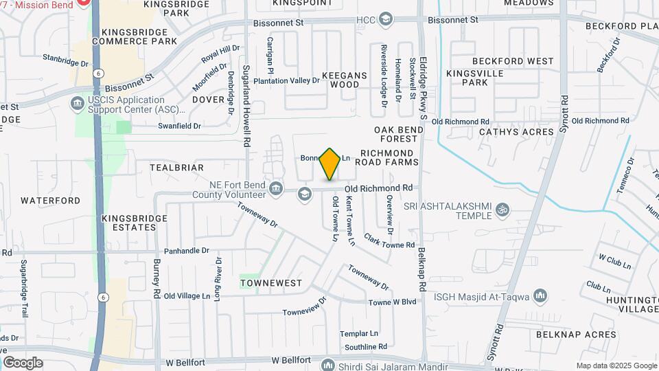 13902 Old Richmond Rd Map and Location Details