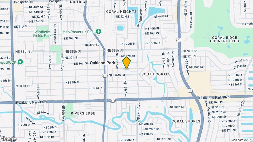 3460 NE 15th Ave Map and Location Details