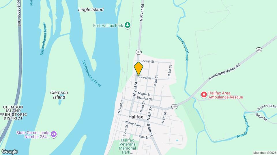 319 N 2nd St Map and Location Details