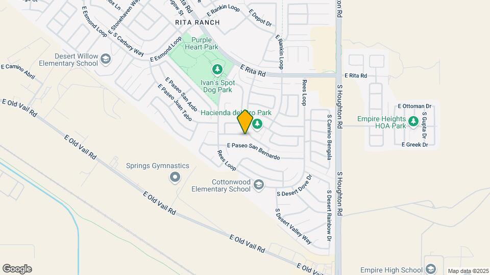 9930 E Paseo San Rosendo Map and Location Details