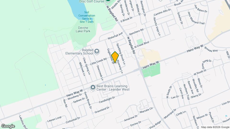 600 Eaglecreek Dr Map and Location Details