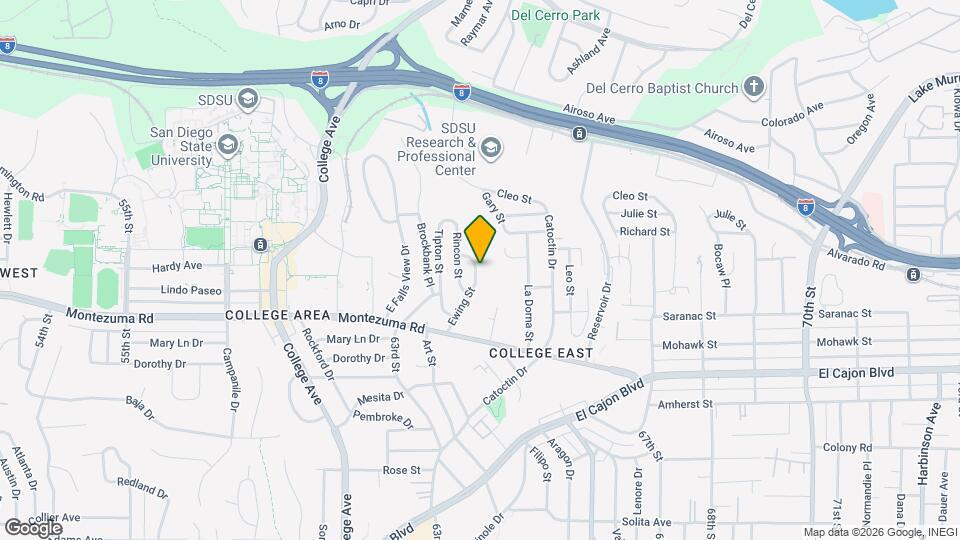 5165 Ewing St Map and Location Details