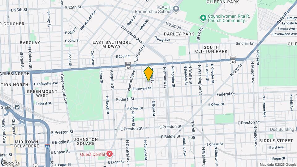 1711 N Dallas St Map and Location Details