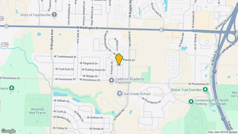 606 N Tennyson Ln Map and Location Details