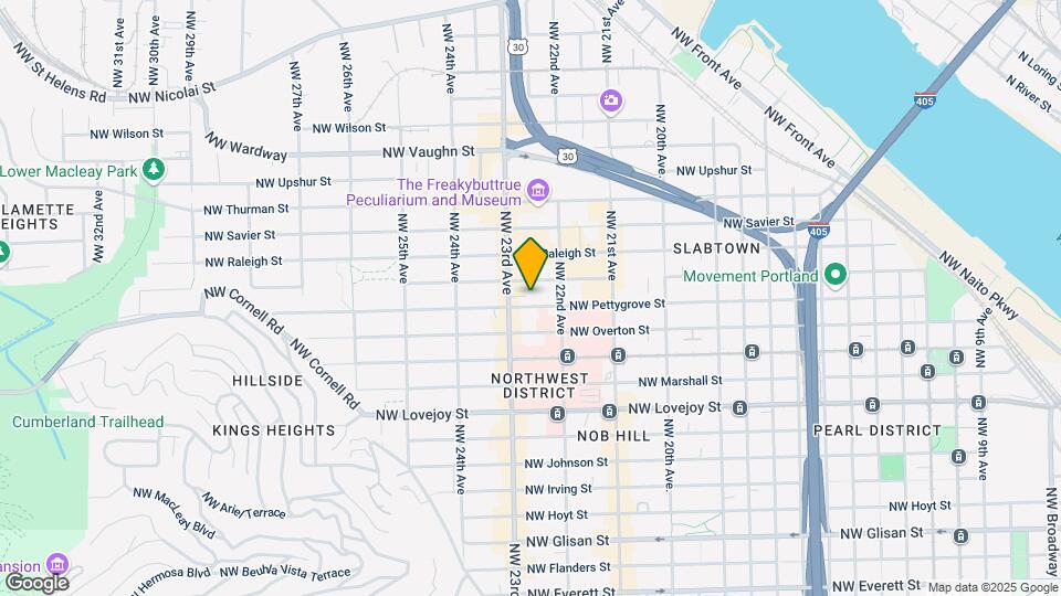 2253 NW Pettygrove St Map and Location Details