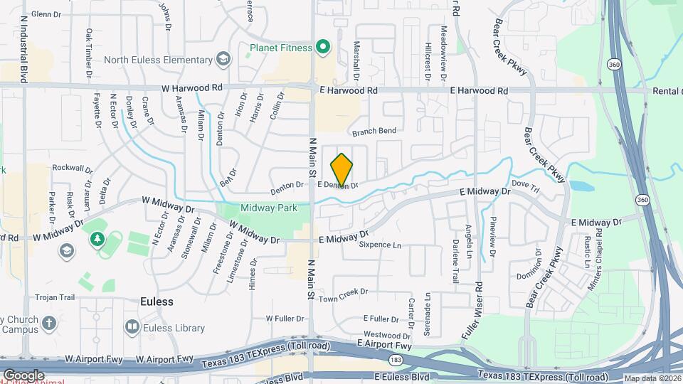 200 E Denton Dr Map and Location Details