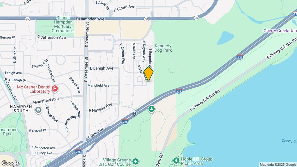 3870 S Dayton St, Unit 203 Map and Location Details