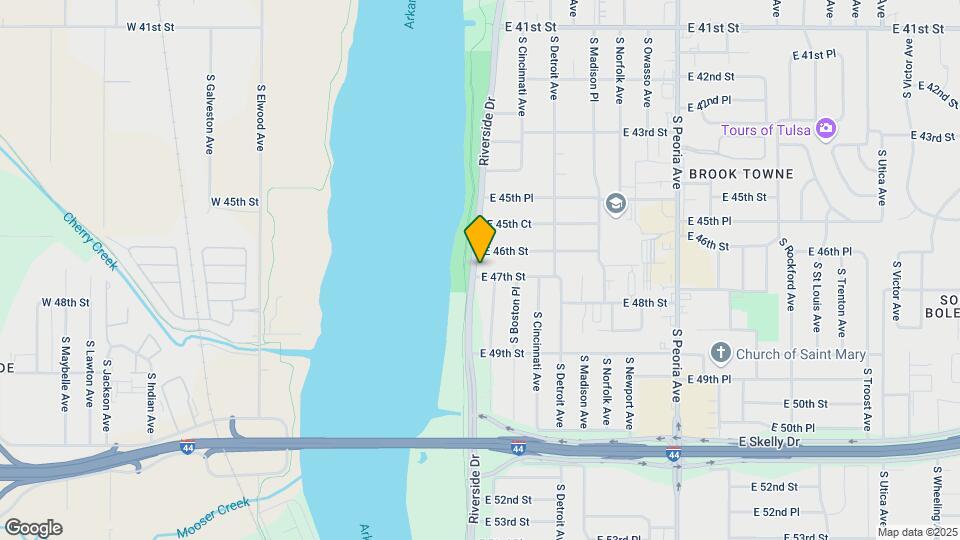 4621 Riverside Dr Map and Location Details