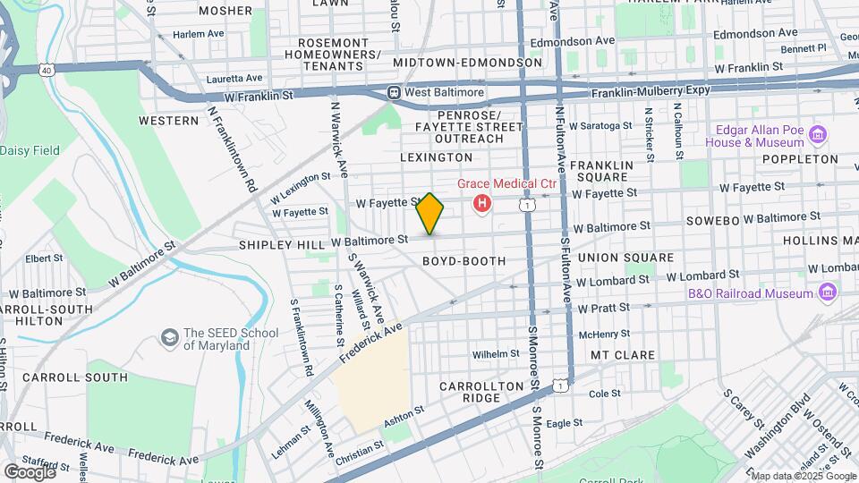2205 W Baltimore St Map and Location Details