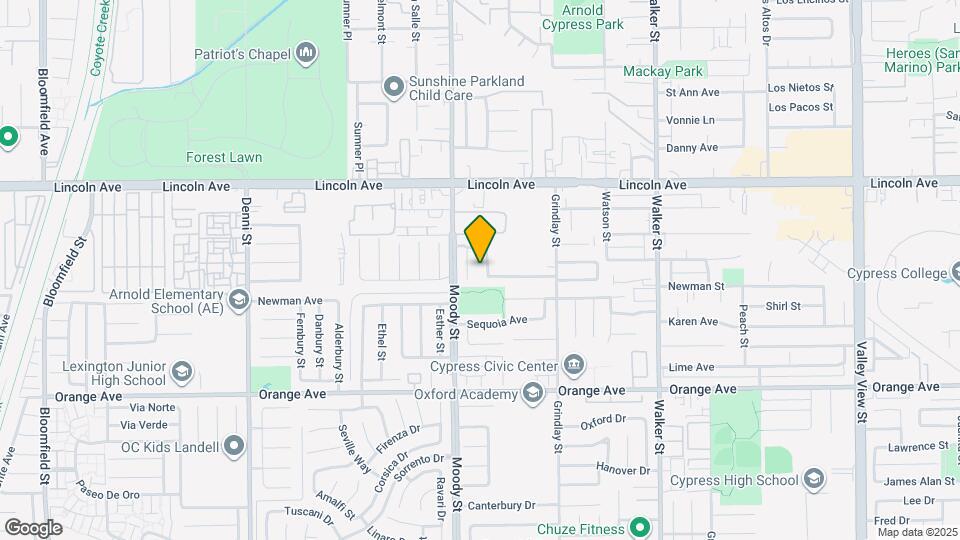 9163 Evergreen Ave Map and Location Details