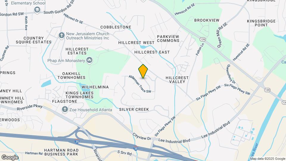 7106 Hillcrest Chase Dr SW Map and Location Details