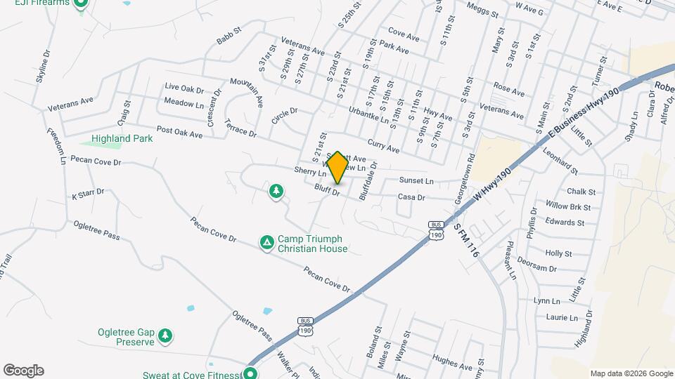 1405 Hillside St Mapa y Detalles de la Ubicación
