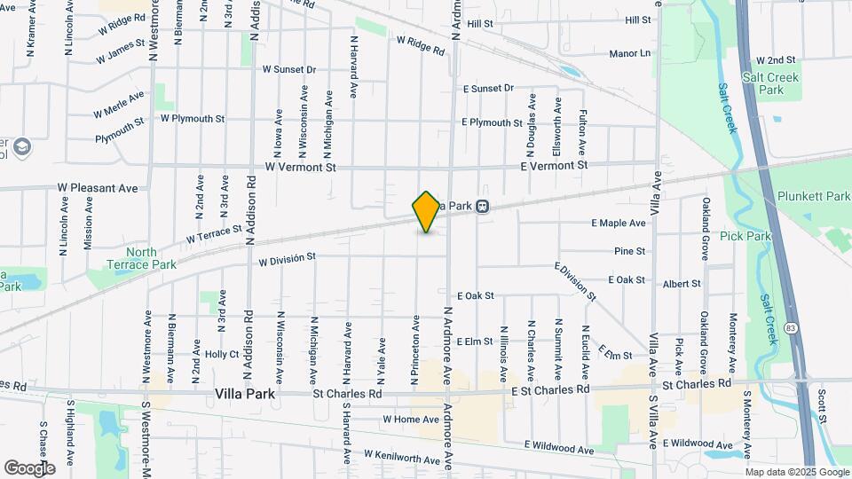 315 N Princeton Ave Map and Location Details