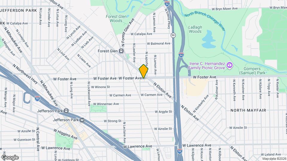 4951 W Foster Ave Map and Location Details